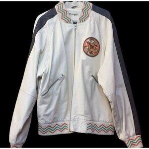 Jacket Meezan Art Couture Leather Hip Hop Lion Baseball Bomber Throwback  XL